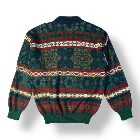 Interim Vintage Womens Geographic Print Wool Blend‎ Sweater Size L - Picture 6 of 7